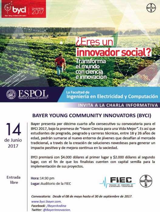 Charla: Bayer Young Community Innovator