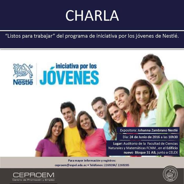 Charla: Listos para trabajar