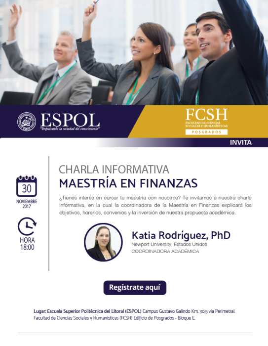 Charla informativa sobre la Maestría en Finanzas