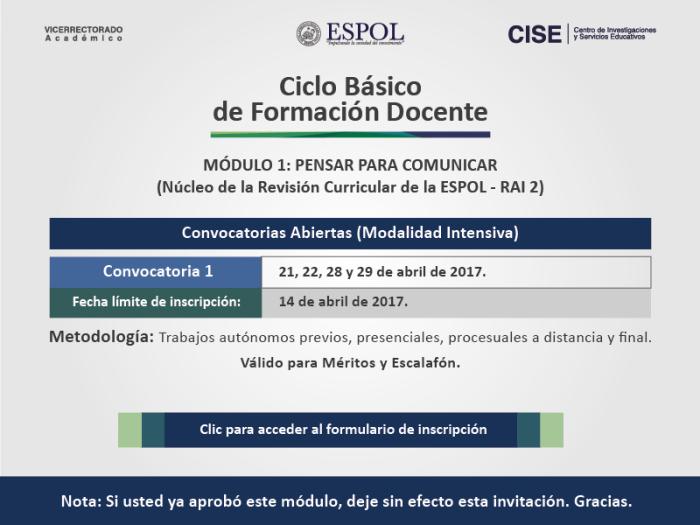 Ciclo Básico de Formación Docente