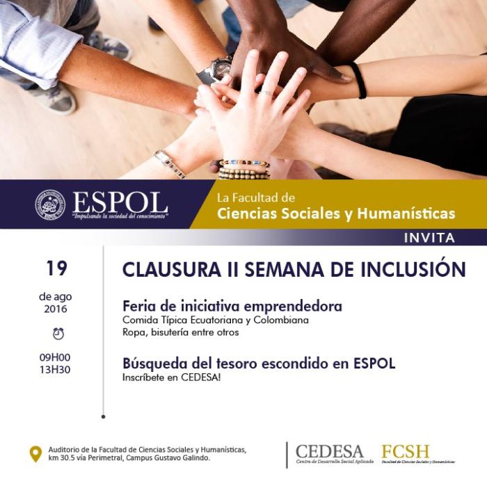 Clausura II Semana de Inclusión