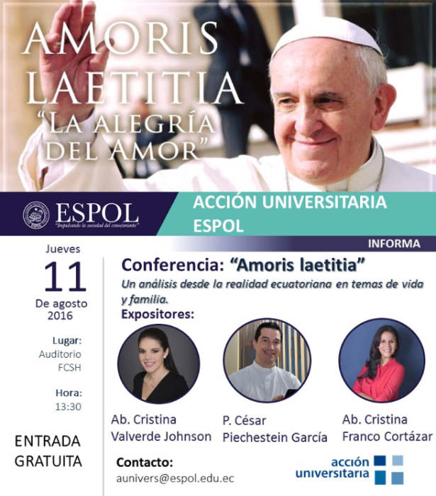 Conferencia: "Amoris laetitia"