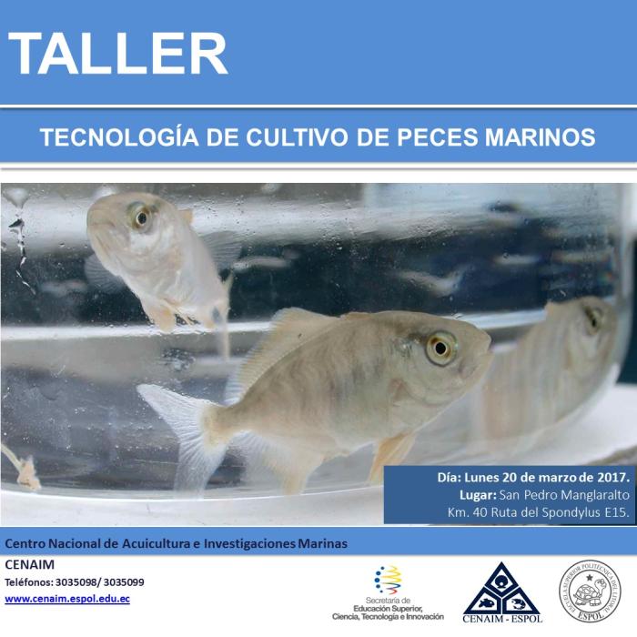 Taller Tecnología de Cultivo de Peces Marinos