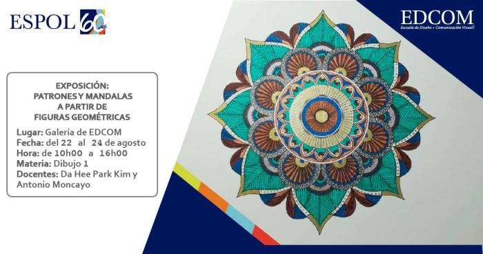 Exposición: Patrones y Mandalas a partir de figuras geométricas