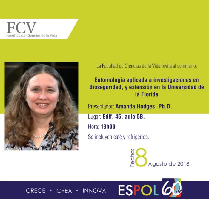 Seminario: Entomología aplicada a investigaciones en Bioseguridad y extensión en la Unversidad de la Florida