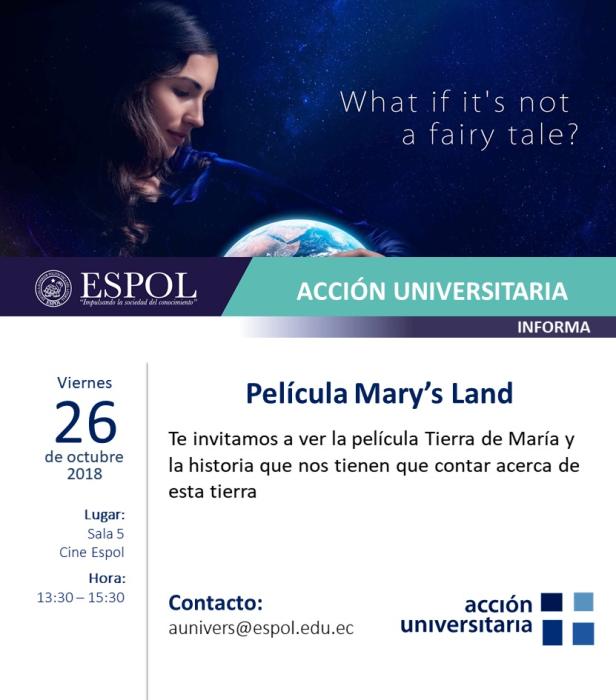 Proyección de película: What if it's no a fairy tale?