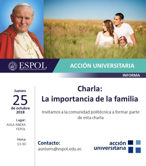 Charla informativa: La importancia de la familia