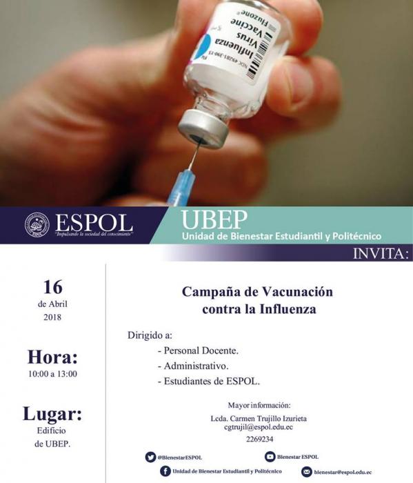 Campaña de vacunación contra la Influenza