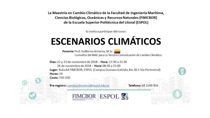 Curso: Escenarios climáticos