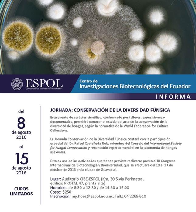 Jornada: Conservación de la Diversidad Fúngica