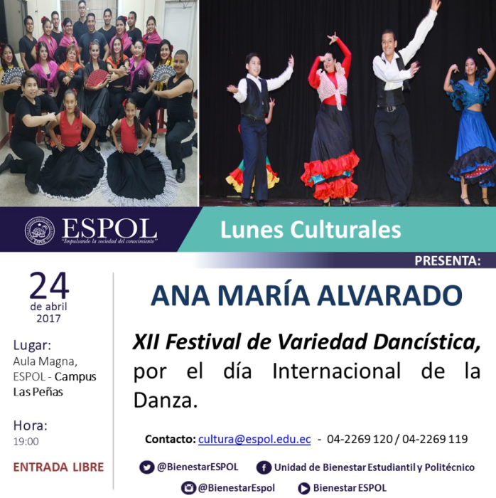 LUNES CULTURALES PRESENTA A ANA MARÍA ALVARADO