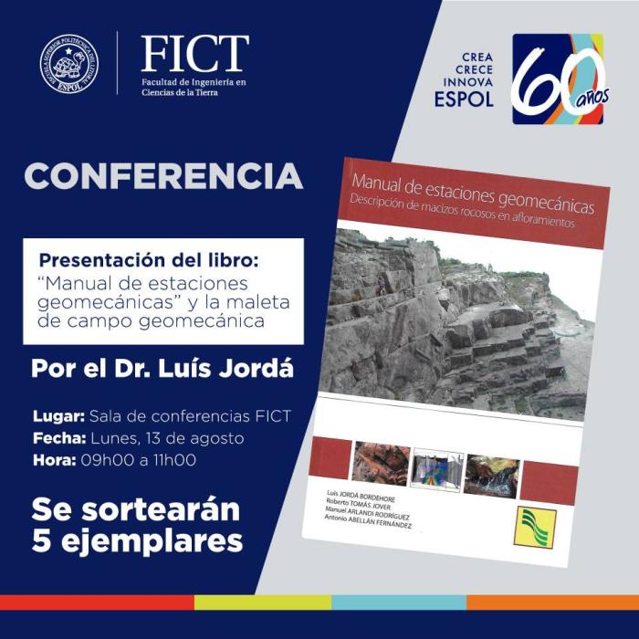 Conferencia: Manual de estaciones geomecánicas y la maleta de campo geomecánica