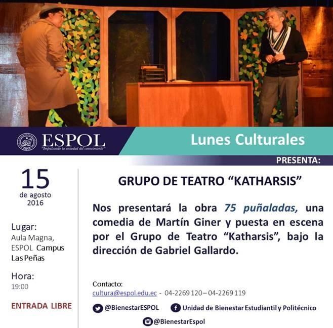 Lunes Culturales: Grupo de Teatro "Katharsis"