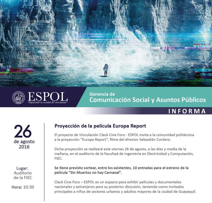 Proyección de la película Europa Report