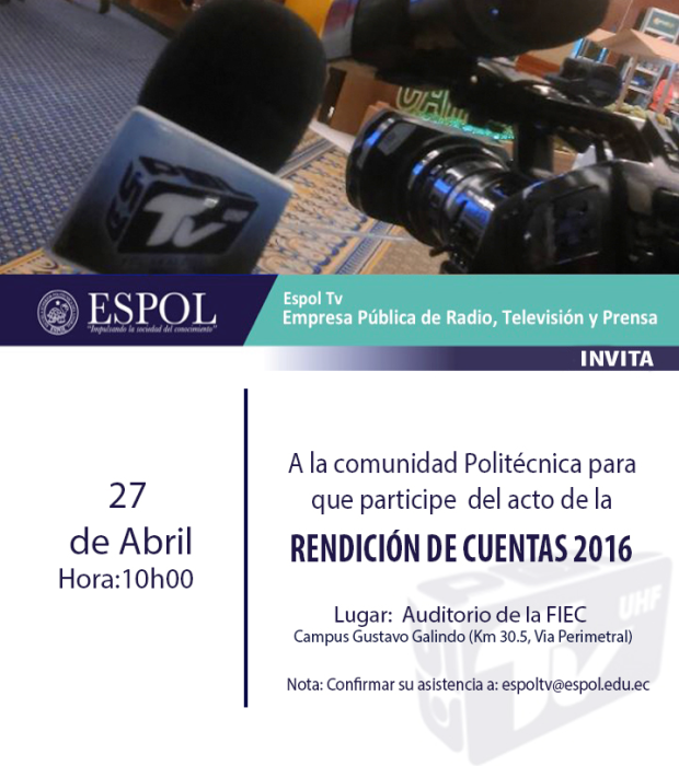 RENDICIÓN DE CUENTAS ESPOL TV