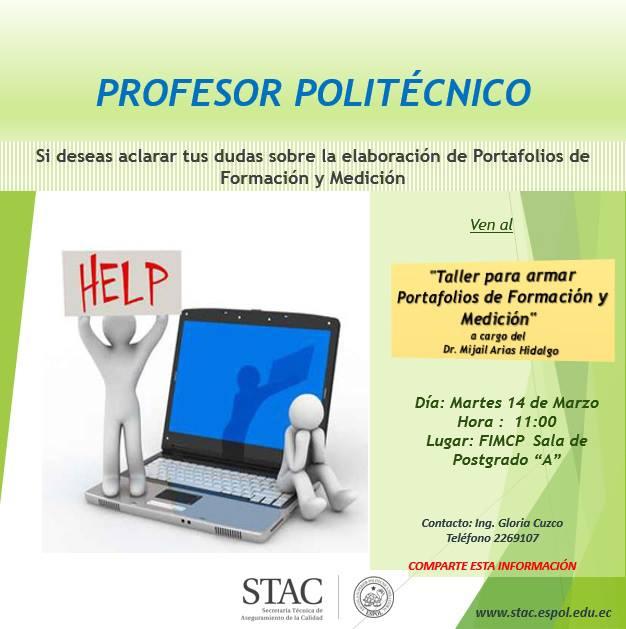 Taller para armar portafolios de formación y medición