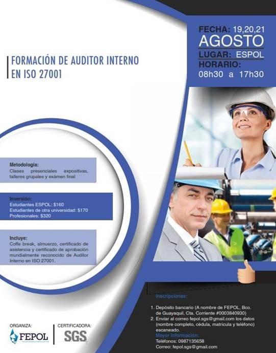 Seminario: Formación de Auditor Interno en ISO 27001