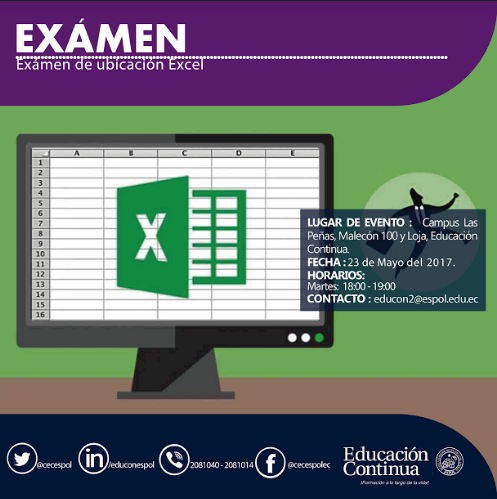 Examen de Ubicación Excel