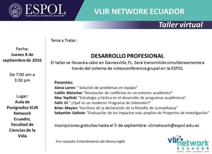 Taller: Desarrollo Profesional