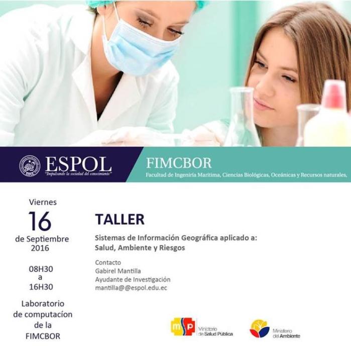 Taller: Sistemas de Información Geográfica aplicado a salud, ambiente y riesgos