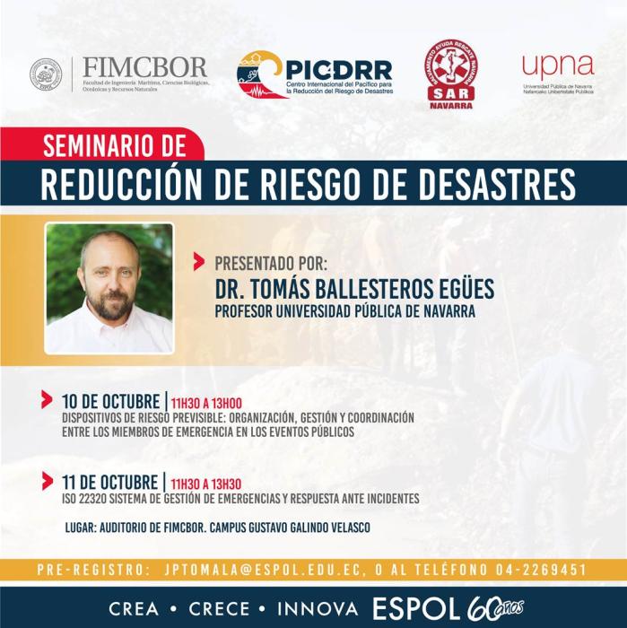 Seminario de reducción de riesgo de desastres