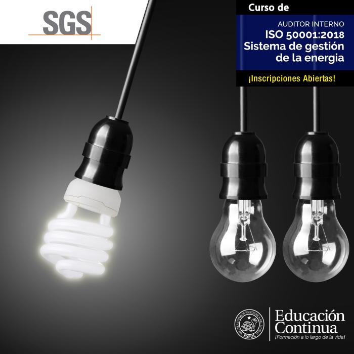 Auditor Interno ISO 50001:2018 - Sistemas de Gestión de la Energía (en alianza con SGS) 