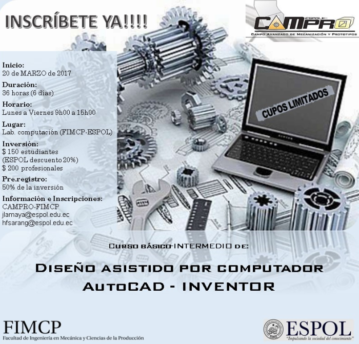 Curso Básico - Intermedio de Diseño Asistido por Computador Autocad - Inventor