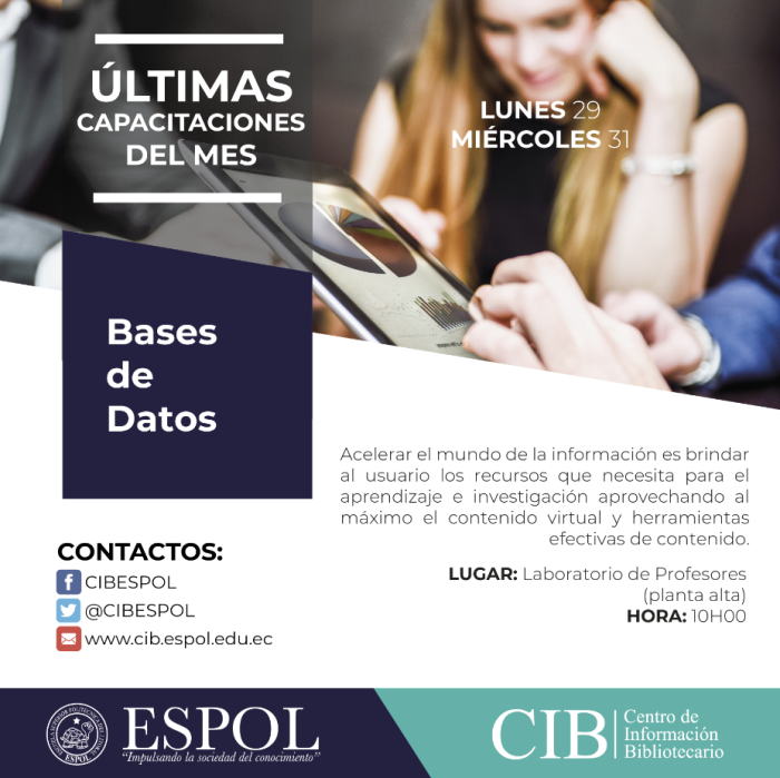 Capacitaciones uso y acceso de las bases de datos científicas