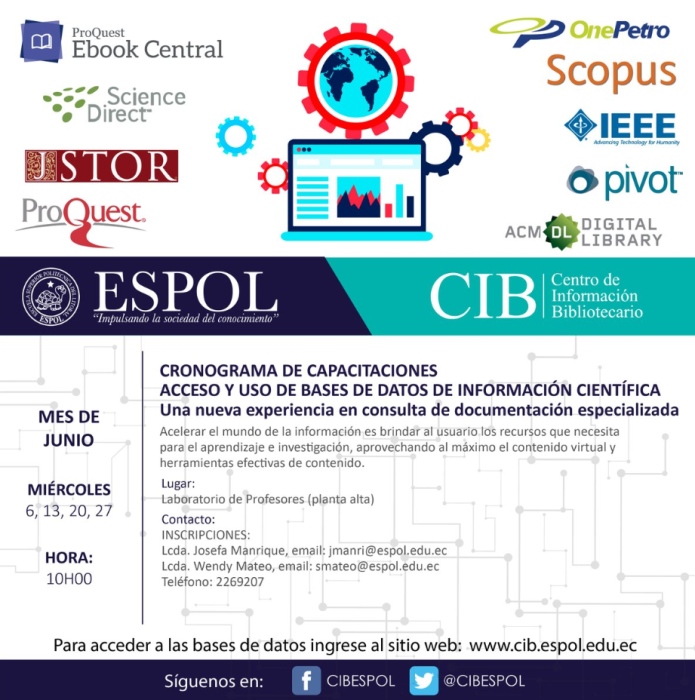 Capacitación en acceso y uso de bases de datos de información científica