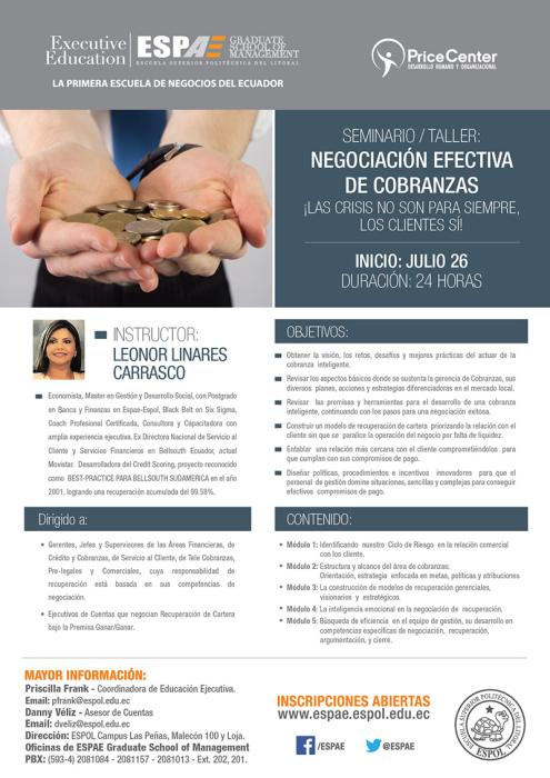 Taller Seminario: Negociación Efectiva de Cobranzas