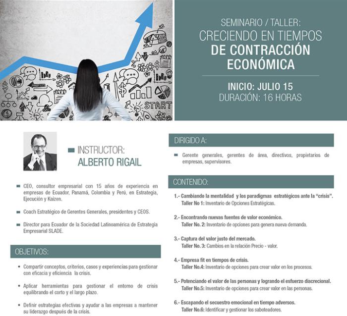 Taller Seminario: Creciendo en Tiempos de Contracción Económica