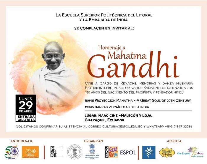 Homenaje a Mahatma Gandhi