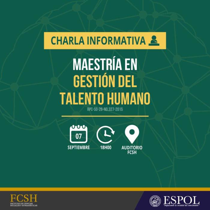 Charla Informativa sobre Maestría En Gestión del Talento Humano