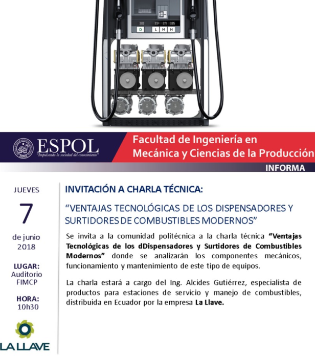 Charla: Ventajas tecnológicas de los dispensadores y surtidores de combustibles modernos