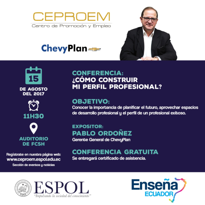 Conferencia: Cómo construir mi perfil profesional