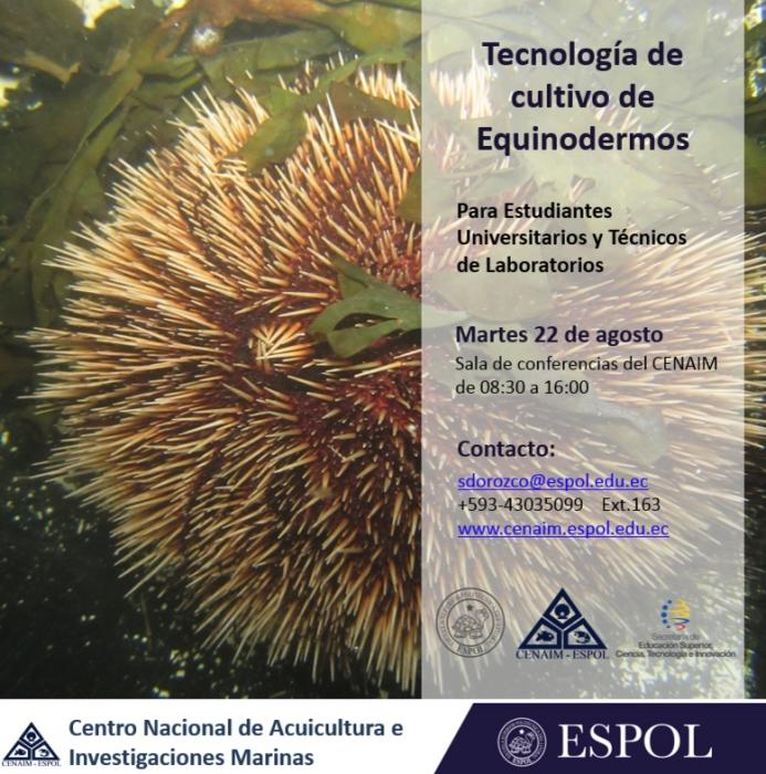 Curso: Tecnología de Cultivo de Equinodermos