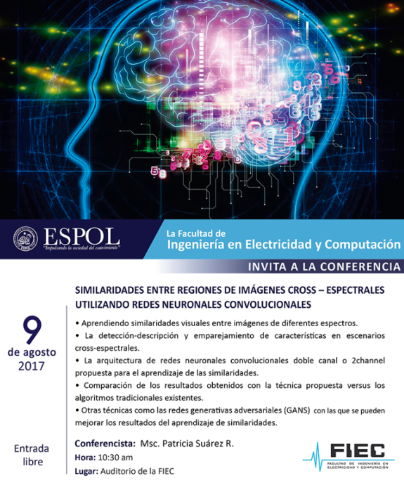 Conferencia: Similaridades entre regiones de imágenes cross-espectrales utilizando redes neuronales convolucionales