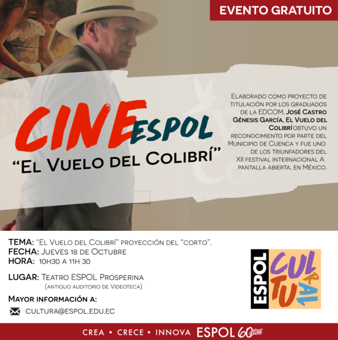 CINE ESPOL Proyección “El vuelo del Colibrí”