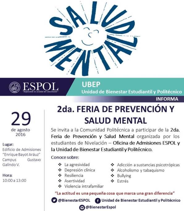 Feria de Prevencion y Salud Mental