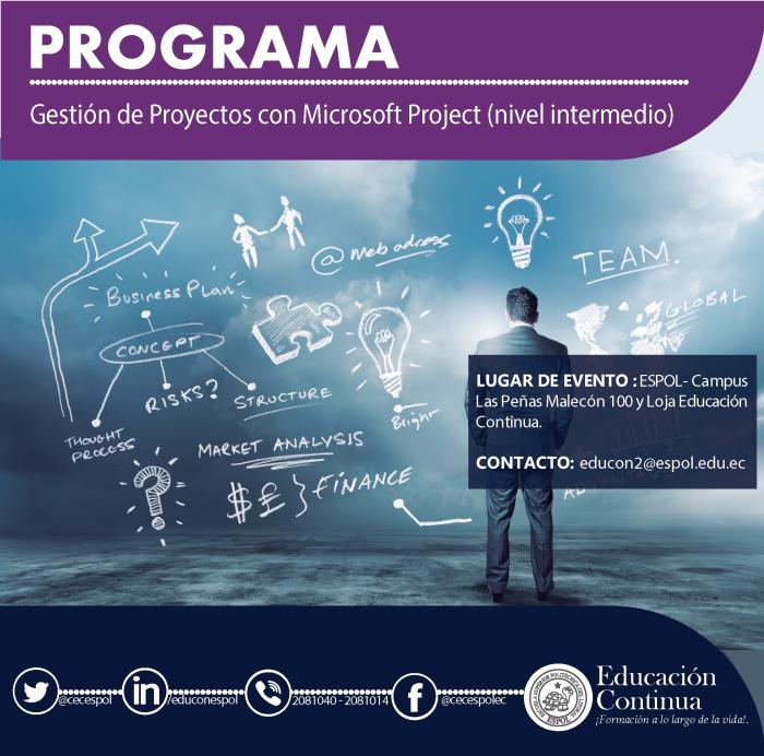 GESTIÓN DE PROYECTOS CON MICROSOFT PROJECT NIVEL INTERMEDIO)