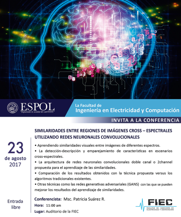 Conferencia: Similaridades entre regiones de imágenes cross - espectrales utilizando redes neuronales convolucionales