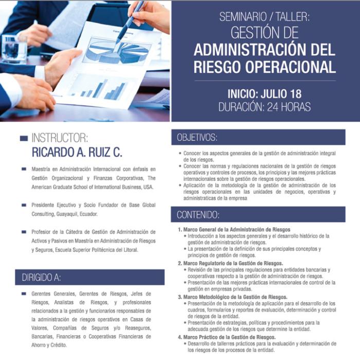 Seminario Gestión de Administración del Riesgo Operacional