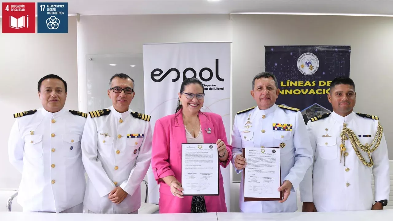 Firma de convenio entre la ESPOL y la Armada del Ecuador